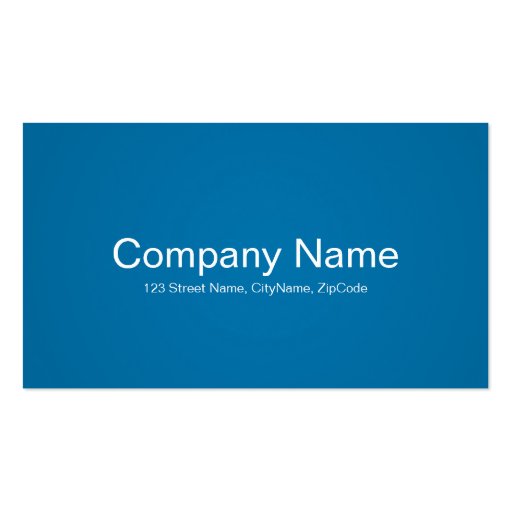 Simple and Professional Blue Business Cards (front side)