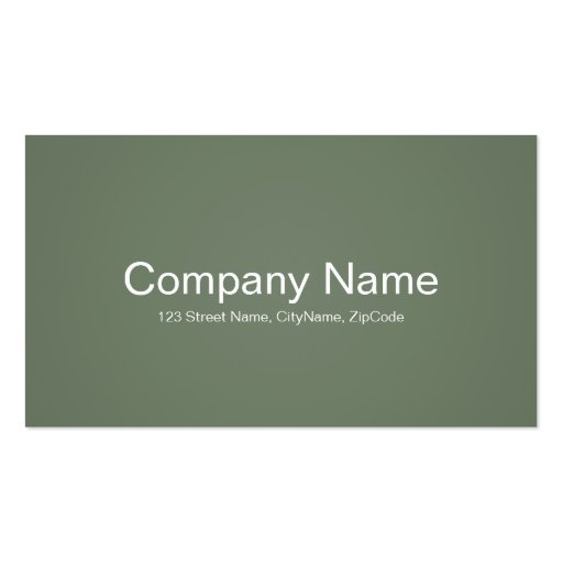 Simple and Professional Green Business Cards