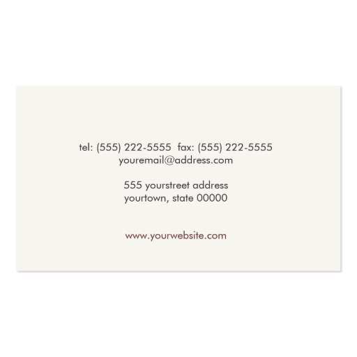 Simple and Sophisticated Justice Scale Attorney Business Card Templates (back side)