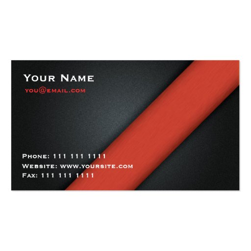 Simple and Sophisticated - Red Business Cards