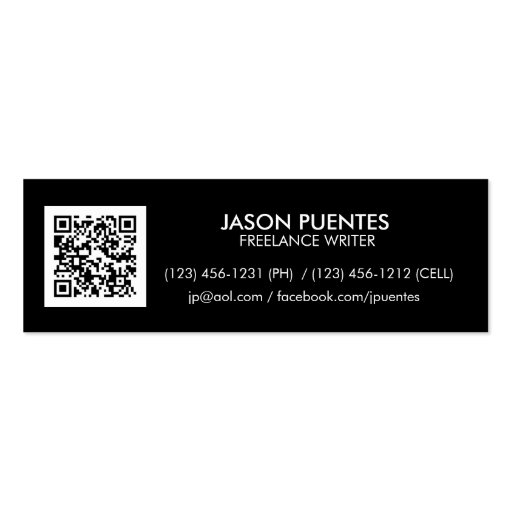simple and to the point business cards (back side)