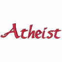 Einfacher atheistischer Kapuzenpulli bestickte hemden