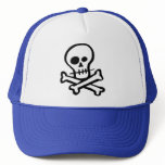 Simple B&W Skull & Crossbones Hats