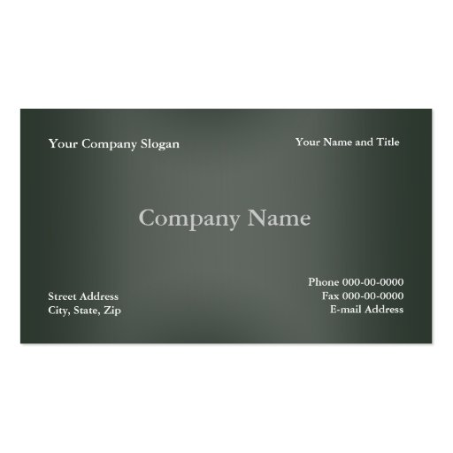 Simple Basic Business Card (front side)