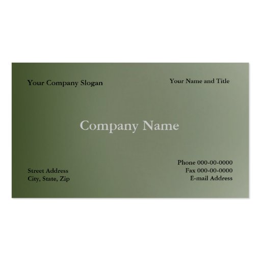 Simple Basic Business Card (front side)