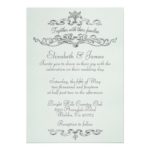 Simple Basic Wedding Invitations