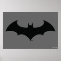 Simple Bat Silhouette posters