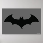 Simple Bat Silhouette Poster