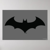 Simple Bat Silhouette Poster