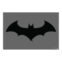 Simple Bat Silhouette Poster