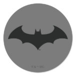 Simple Bat Silhouette Round Sticker