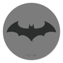 Simple Bat Silhouette Round Sticker