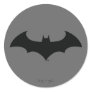 Simple Bat Silhouette Round Sticker