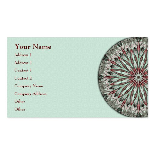 Simple Beauty Mandala - Business Card (front side)