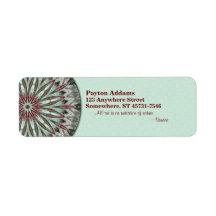 Simple Beauty Mandala - Return Address  Label