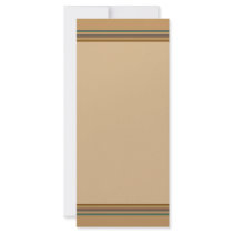 simple biege stripes rack card template