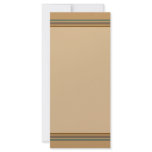 simple biege stripes rack cards