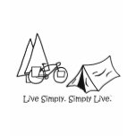 Simple Bike Touring Camp Tee Shirts