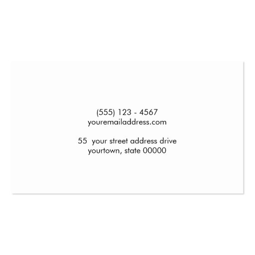 Simple Black Faux Linen Professional Business Card (back side)