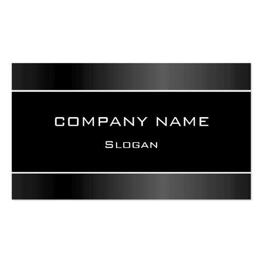 Simple Black & Gray Business Card