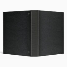 Simple Black Leather - Binder