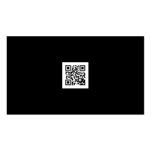 Simple Black Luxury Car Company Business Card QR (back side)