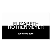 Simple Black Panel Business Card