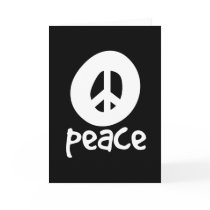 Simple Black Peace Sign cards