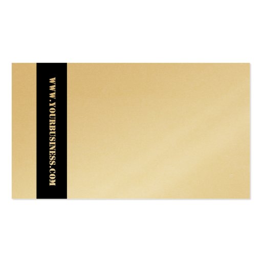 Simple Black Stripe on White Generic Business Card (back side)