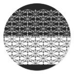 simple_black_white round sticker