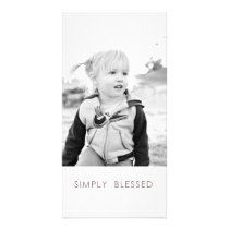 simple blessed photo card