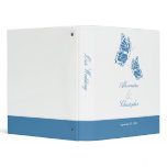 Simple Blue Butterfly Wedding Planner Album Vinyl Binders