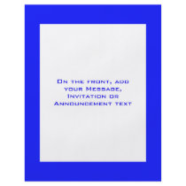simple blue flyer