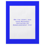 simple blue flyer