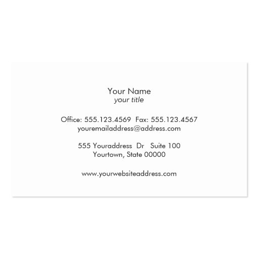 Simple Blue Gray Brushed Metal Look Business Card (back side)