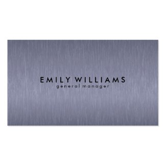 Simple Blue-gray Carbon Fiber Texture Double-Sided Standard Business Cards (Pack Of 100)