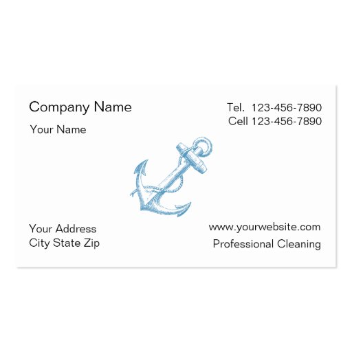 Simple Boating Business Cards (front side)