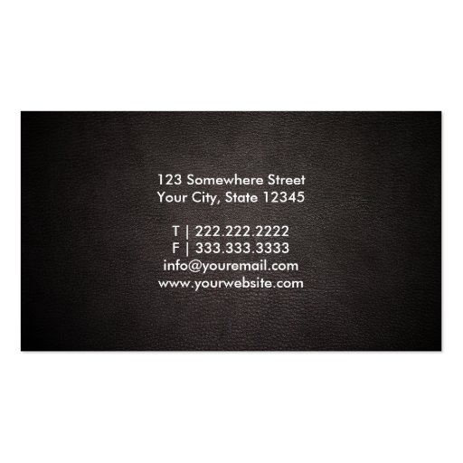 Simple Bold Text Programmer Business Card (back side)