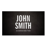 Simple Bold Text Screenwriter Business Card