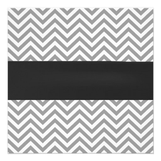 Simple Bow Tie Little Man Chevron Baby Shower Custom Invites