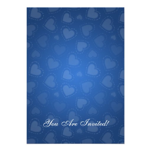 Simple Bridal Shower Tandem Bike Blue Announcements