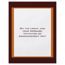 simple brown border flyers