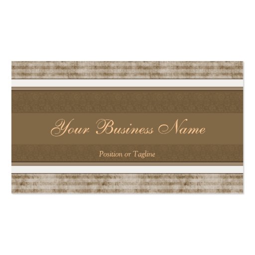 Simple Brown Business Card (front side)