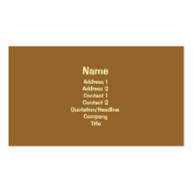 Simple Brown Business Card Template