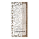 Simple Burlap and Lace rack cards