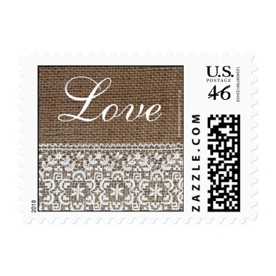 Simple Burlap and Lace Stamps
