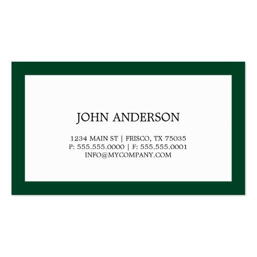 Simple Business Card (front side)
