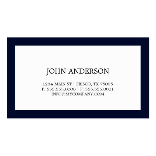 Simple Business Card (front side)