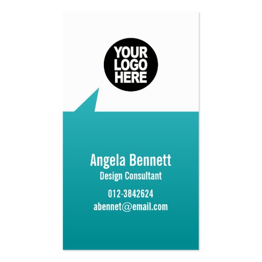 Simple Business Card Pointee Geometric Shapes (front side)
