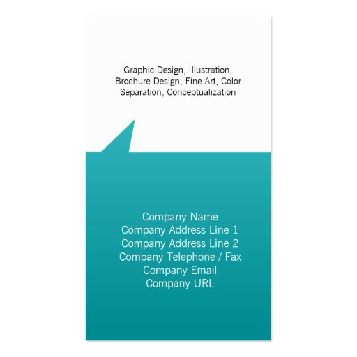 Simple Business Card Pointee Geometric Shapes (back side)